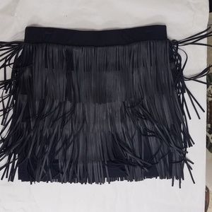 Icicle Fringe Mini Skirt